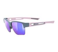 uvex sportstyle 805 CV, occhiali outdoor unisex, specchiato, con miglioramento del contrasto, grey/plasma daily, one size