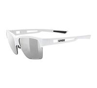 uvex sportstyle 805 V, occhiali sportivi unisex, fotocromatico, privo di appannamenti, white/smoke, one size