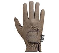uvex sportstyle, guanti da equitazione elasticizzati unisex, ottimo grip e robusti, compatibile con touchscreen, brown, 7.5