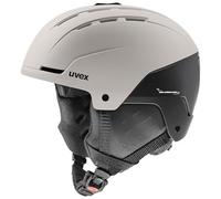 uvex stance - casco da sci robusto per adulti - regolazione individuale delle dimensioni - aerazione ottimizzata - warm grey-black matt - 54-58 cm