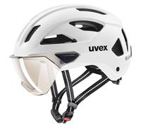 Uvex - Stride Visor Cat. 1 - Casco per bici 59-61 cm bianco/grigio