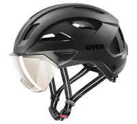 Uvex - Stride Visor Cat. 1 - Casco per bici 59-61 cm nero/grigio