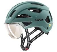 Uvex - Stride Visor Mips Cat. 1 - Casco per bici 59-61 cm verde/grigio