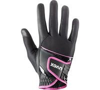 uvex sumair, guanti da equitazione flessibili unisex, robusti, ventilazione ottimale, black-pink, 6