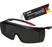 Uvex Super f OTG Occhiali da sole per portatori di occhiali Protezione degli occhi contro i raggi infrarossi e UV Occhiali di protezione adatti per la depilazione HPL/IPL senza metallo,