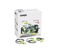 Uvex Tappi Auricolari hi-com corded, pairs p., 100x1pair Unisex M,Nero,Lime