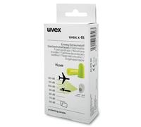 Uvex Tappi Auricolari x-fit Minidibox, 15 pairs RETAIL Unisex M,Lime