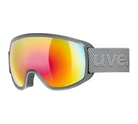Maschera Uvex Topic Full Mirror Spheric grigio opaco con lente a specchio arcobaleno