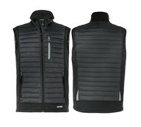 Uvex tune-up gilet ibrido da uomo - robusto gilet da lavoro - nero - M