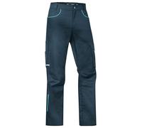 Uvex Tune-up Light - Pantaloni da lavoro da uomo, elasticizzati a 2 vie, leggeri, robusti, elastici, tasche cargo e tasca per metro, Blu notte turchese, 50