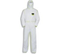 UVEX 5/6 Comfort Tute Monouso, Bianco-Lime, M Unisex-Adulto