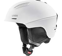 uvex ultra, casco da sci robusto unisex, regolazione individuale delle dimensioni, aerazione ottimizzata, white/black, 59-61 cm