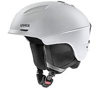 uvex ultra, casco da sci robusto unisex, regolazione individuale delle dimensioni, aerazione ottimizzata, silver/black, 55-59 cm