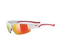 Uvex Occhiali sportivi sportstyle 215 Unisex specchiati Bianco/Rosso Taglia unica