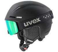 Uvex Viti Set, casco da sci + maschera da sci, junior, nero 54-58cm Black Matt