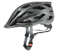 uvex vo CC, Casco Bicicletta Unisex-Adult, Black-Smoke Matt, 52-57 cm
