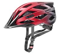 uvex vo CC, Casco Bicicletta Unisex-Adult, Red-Black Matt, 52-57 cm