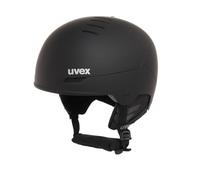 uvex wanted, casco da sci robusto unisex, regolazione individuale delle dimensioni, aerazione ottimizzata, black matt, 54-58 cm