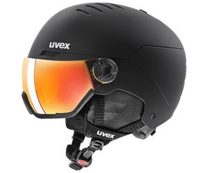 Uvex Wanted Visor, casco da sci con visiera, nero 54-58cm Black Mat