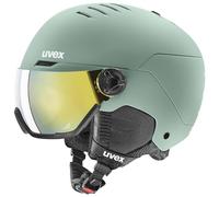 uvex wanted visor, casco da sci Unisex adulto, oxid green matt, 54-58 cm