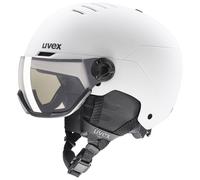 Uvex Wanted Visor Pro V, casco da sci con visiera, bianco 54-58cm White Matt