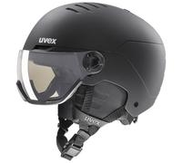 Uvex Wanted Visor Pro V, casco da sci con visiera, nero 54-58cm Black Matt