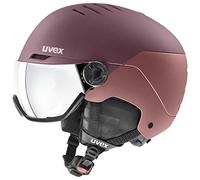 uvex Wanted Visor ski Helmet for Women & Men - Adjustable Helmet with Integrated Visor