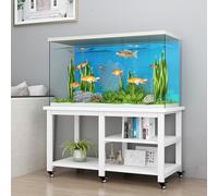 UVPSJDE Supporto per Acquario con Ruote, Supporto per Acquario, Elevata capacità di Carico, Adatto per Soggiorni, Studi E Camere da Letto(White,70x40cm/27.6x15.7in)