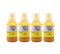 UVQAPXWD 4pcs 140ml T49 T49M T49H T49N T49L T49P Sublimation Ink Compatibile con F170 F570 F571 T3100X T3170 F100, F500 F550 F560 F561 F160(4pcs-140ML-Y)