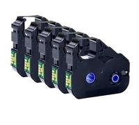 UVQAPXWD 5/10pcs LB-200bk MK-RS100B Nastro per ID Stampante Compatibile con M-1C M-1STD M-1Pro MK1000 MK2000 MK1500 MK2500 Modelli da scrivere a-scrittrice di inchiostro(LB-200BK 5pcs)