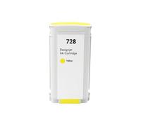 UVQAPXWD Cartuccia a inchiostro compatibile da 130 ml da 300 ml per DesignJet T730 T830 Modelli di stampante F9J68A F9J67A F9J66A F9J65A(728-130ml-Y)