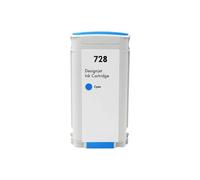 UVQAPXWD Cartuccia a inchiostro compatibile da 130 ml da 300 ml per DesignJet T730 T830 Modelli di stampante F9J68A F9J67A F9J66A F9J65A(728-130ml-C)