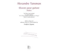 Œuvres pour guitare - Suites Édition critique de Frédéric Zigante