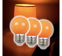 UVtech 3 luci notturne arancioni arancioni senza blu, ritmo circadiano, igiene del sonno, 3 pezzi