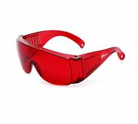 UVtech SLEEP-1 Occhiali 100% Rosso chiaro, Filtro Luce Blu e Filtro Luce Verde, Occhiali da Computer Gaming Goggles PC Filtro Luce Blu UV Luce Blu Blocking Occhiali, Taglia unica