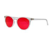 UVtech SLEEP-2R 100% filtro luce blu e filtro luce verde occhiali rossi occhiali computer PC gaming Bluelight filtro Uv Blue Light Blocking Glasses Anti Donna Uomo, Rosso, arancione, giallo, taglia