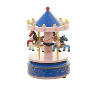 UWALLS Carillon Carillon A Giostra Carillon in Legno A 10 Colori Carillon A Cavallo con Giostra A 4 Cavalli I Regali (Color : H, Size : 19.5 * 10.5cm)