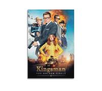 UWASCISF Kingsman 2 Poster decorativo da parete del film Golden Circle, stampa artistica su tela, poster decorativo moderno per camera da letto, per camera da letto (60 x 90 cm)