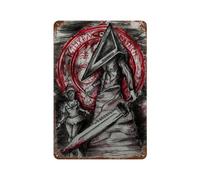 UWASCISF Silent Hill Pyramid Head And NursWall Decor Art Metal Tin Poster Modern Bar Decorations30x20cm