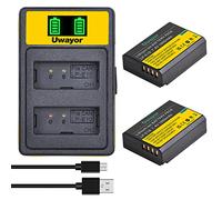 Uwayor 2 Pacchetti LP-E10 Batterie da 1600mAh con 2 Slot di Ricarica Caricabatteria per Canon EOS Rebel T6 T7 T100 Kiss X50 X70 X80 X90 1300D 1500D 4000D