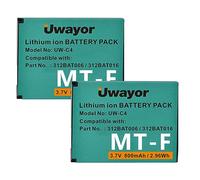 Uwayor Batteria C4 MT-F 2 batterie per AVM Fritz!Fon C5 / C4 / M2 / MT-F/Motorola MOTOFONE F3 / EM325 / M325 / EM25 Sostituisce 312BAT006, 312BAT016 2Facile installazione