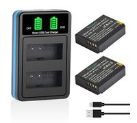 Uwayor LP-E10 2 batterie e doppio caricatore per Canon EOS Rebel T3 T5 T6 T7 T100 Kiss X50 X70 X80 X90 EOS 1100D 1200D 1300D 1500D 2000D 3000D 400D