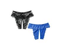 Uwdiohq Bikini da Donna in Pizzo Sexy Perizoma A Vita Bassa Cotone con Ritaglio di Mutande E Getta Post Parto (Dark Blue, XXXXL) Slip Mestruali Ciclo Mestruale Shorts Brasiliana Monouso