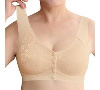 Uwdiohq Brassiere Seamless in Morbida Microfibra Reggiseni per Donne Anziane con Chiusura Frontale, Reggiseno Comodo E Sollevante Senza Ferretto Lovable Ferretti Invisibile Cuciture da Donna