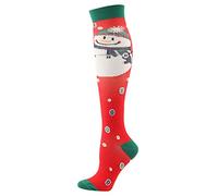 Uwdiohq Caldo Unisex Stampa Di Natale Donne Pressione Stockings 3D Socks Adults Calze Tecniche Montagna (A, One Size) Calzini Donna Lunghi Cotone Gambaletti Neri Calzettoni Simpatici Alte