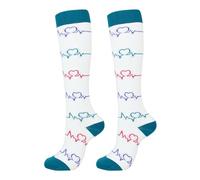 Uwdiohq Calzini A Compressione Da Donna Per La Circolazione Delle Donne E Degli Uomini Cose Regalare Alla Migliore (White, L) Calze Bianche Gambaletti Cotone Lunghi Gambaletto Caldo Ginocchio