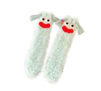 Uwdiohq Calzini A Tubo Centrale In Peluche Caldo E Caldo, Tinta Unita, Da Donna, Divertenti, Carini Regali Natale Per Famiglia (Blue, Onesize) Donna Calcio Bambina Fila Calze Cotone Corti Spugna