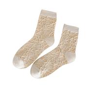 Uwdiohq Calzini Caldi Da Donna A Tubo Medio Con Stampa Abbinata Autunno E Inverno Spessi Cose Di (Beige, One Size) Spugna Uomo Cotone Lunghi Fila Calze Corte Estive Caldo Antiscivolo Neve