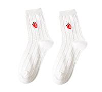 Uwdiohq Calzini Cotone Donna Corti Fantasmini Che Si Danno La Mano Capibara Calze Gambaletto Papera Con Scritte Divertenti Blu Colorati Dita Antiscivolo Calza Termica Morbide 5 Trekking Gatto Animali