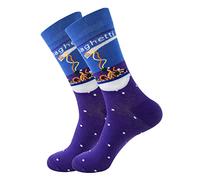 Uwdiohq Calzini Da Uomo E Donna, Caffè Con Frutta Geometrica Per Adulti, Astronauta Cosa Regalare Alla Mamma Natale (Blue, One Size) Senza Elastico Donna Calcio Estivi Palestra Cotone Corti